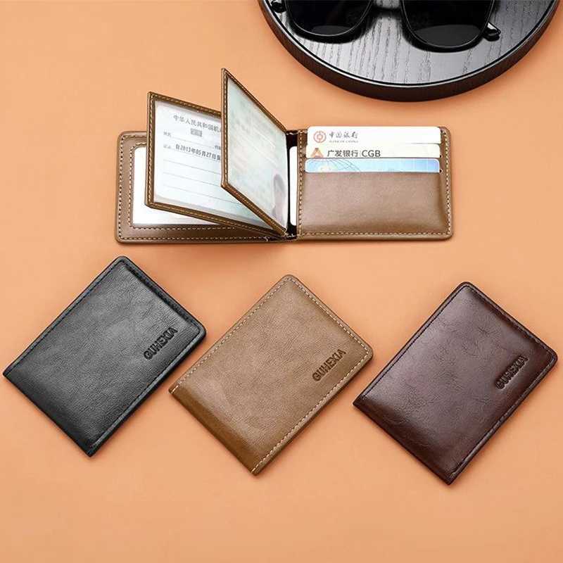 Fashion Card Holder Motor Vehicle Driving Documents Holder Slim Wallet For Men Casual Business Z250621