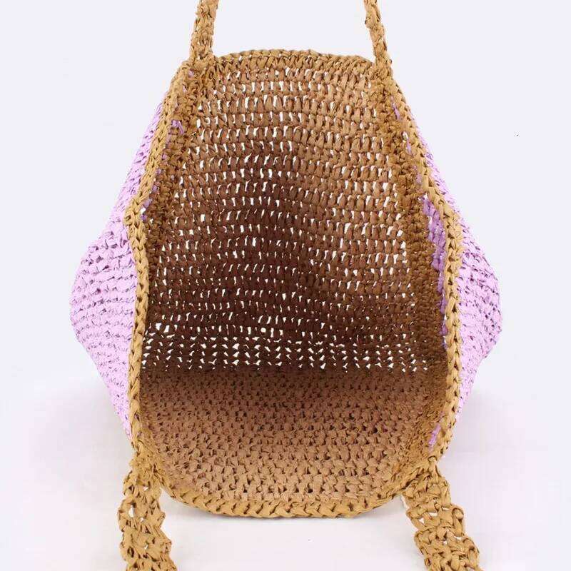 luxury bag Handbag Summer Beach Rattan Woven Handmade Straw Large Capacity Totes Women Shoulder Bag Bohemia New