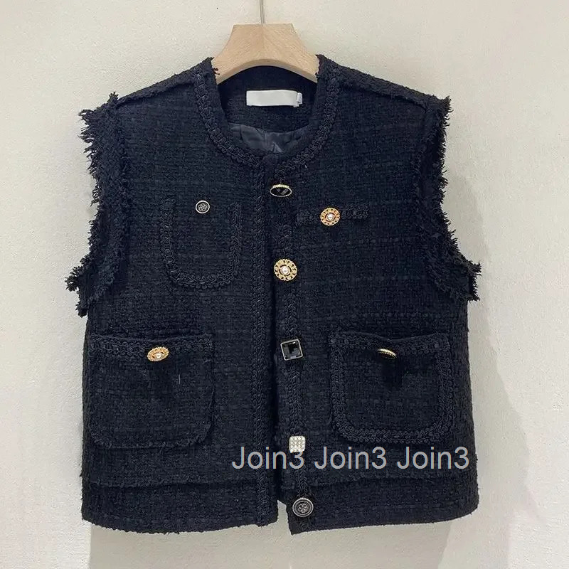 Korean Vest for Women Fashion Temperament Tanks 2025 Ropa Mujer Sleeveless Pockets Waistcoat Loose Vintage Jackets Y2k Tops