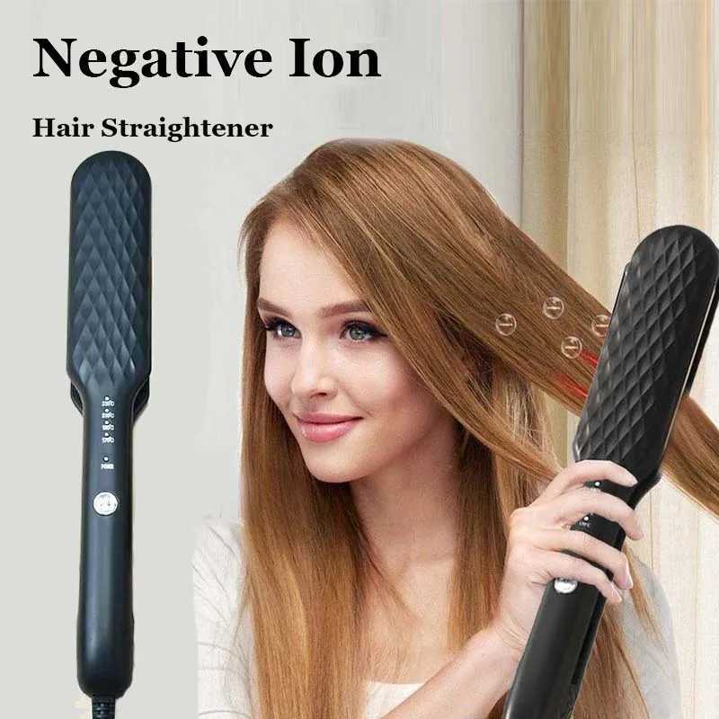 Professional Flat Iron Multi-Function Portable Fast Heating Ceramic Ionic Ptc Plates 2 In 1 Flat Irons Iron Hair StraightenXJ250621