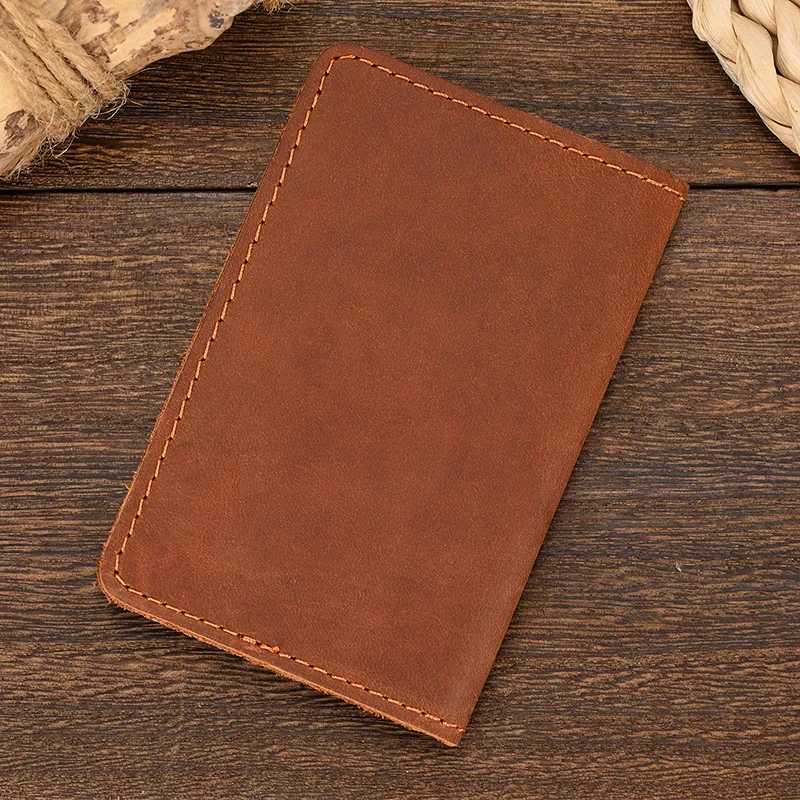 Luufan Genuine Leather Card Holder Purse Real Leather Rfid Card Case Clutch Wallets Slots For Men Women Mini Slim Short Purse Z250621