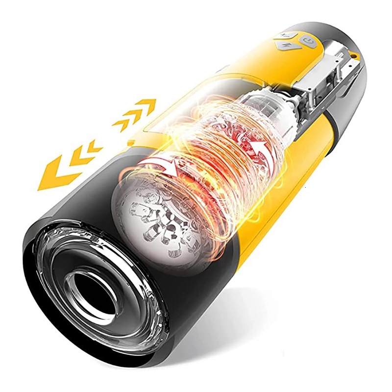Dark Knight Electric Fully Automatic Telescopic Rotating Sound Silicone Airplane Cup Exerciser Adult Sex Toy