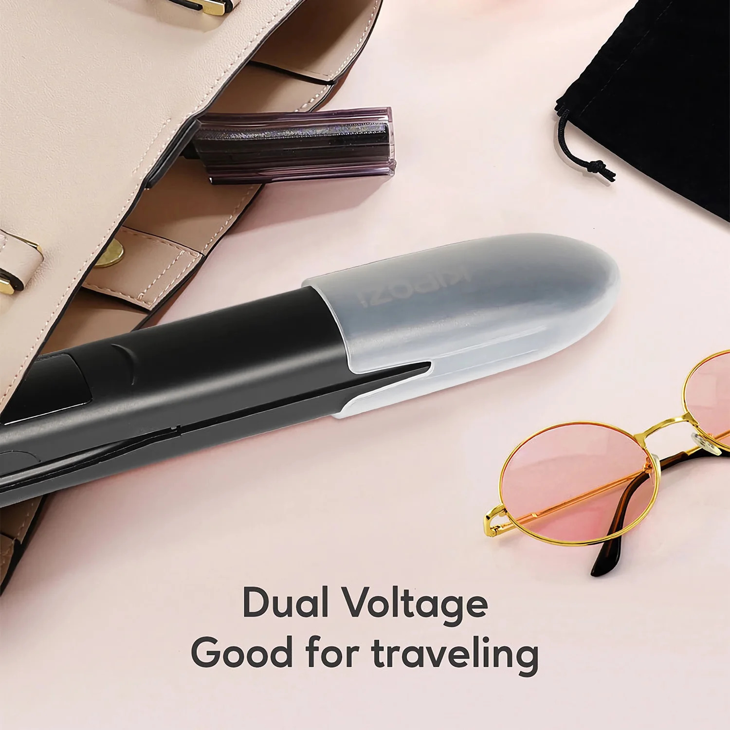 2025 KIPOZI Professional Flat Iron Hair Straightener with Digital LCD Display Dual Voltage Instant Heating Curling Iron 250529