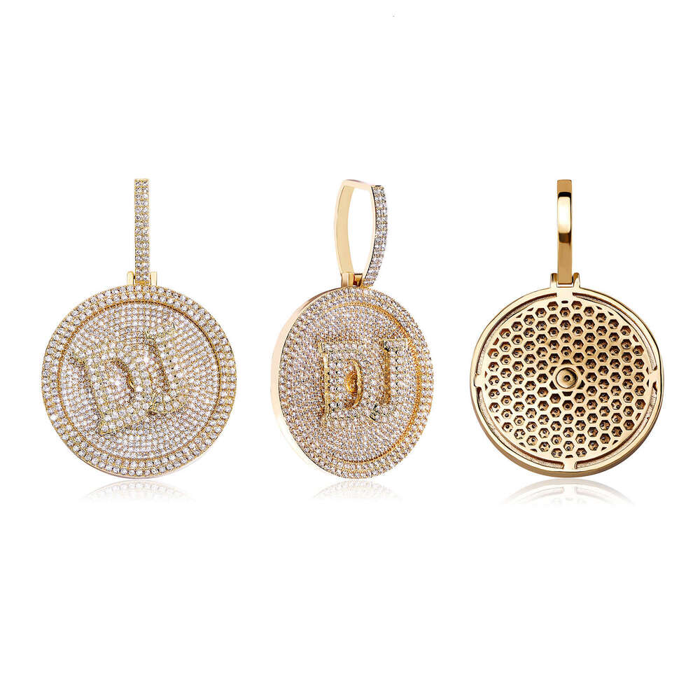 Jin Ao Men's Trendy Necklace Rotatable Pendant INS Style Letter Exaggerated Rap Accessories