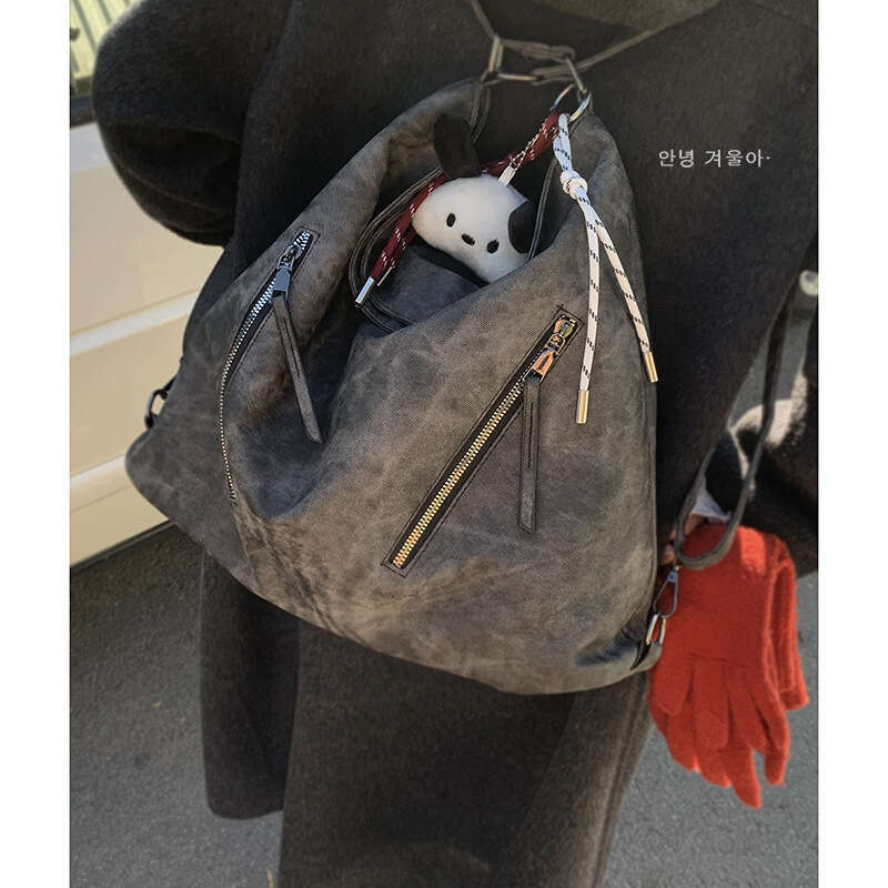 designer bag Commuting Backpack for Women, Autumn/Winter 2024 New Niche Simple Single Shoulder Tote Bag, Casual Large Capacity Bag