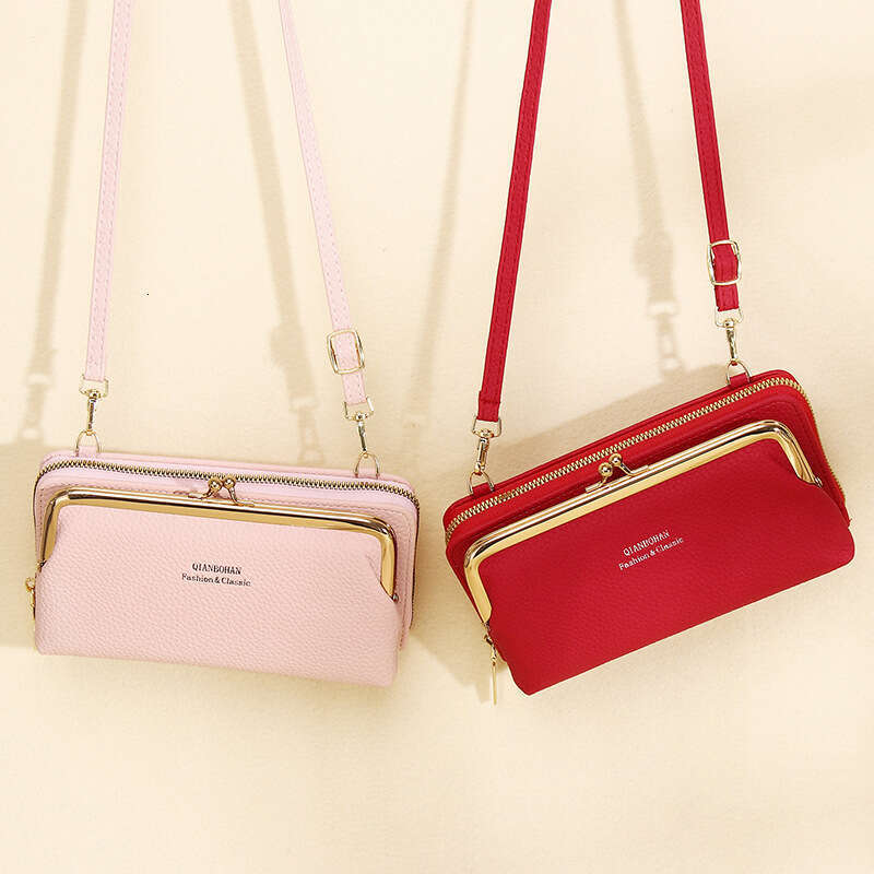Guangzhou Shiling New Women's Crossbody Lychee Pattern Phone Bag Ladies Multifunctional Wallet