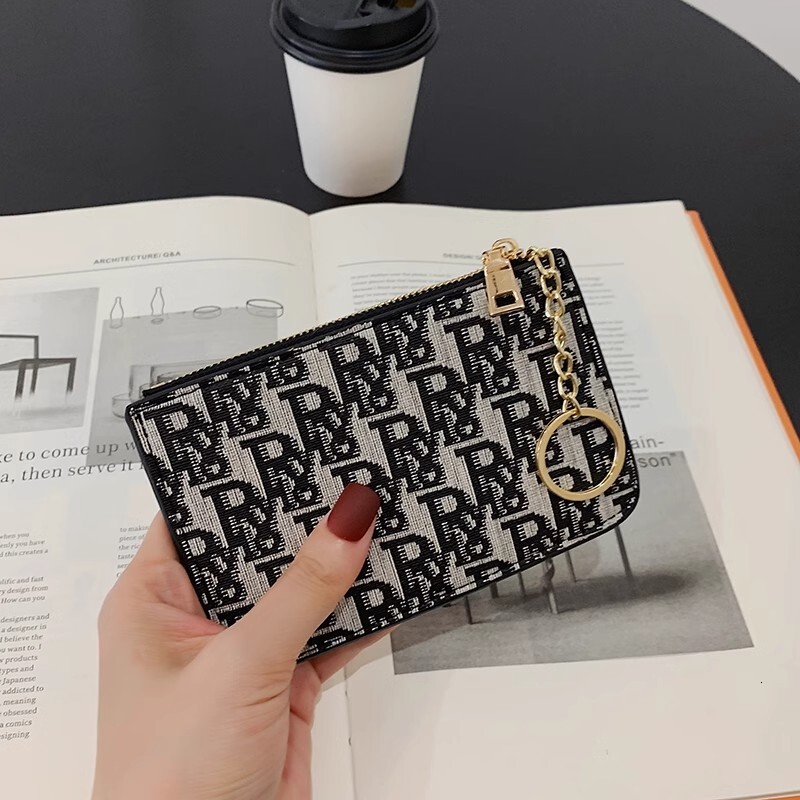 Designer Purses For Women Designer Wallet Wallet Men Travel Uxury Wallet Minimalist Canvas Leather Wallet High Capacity Multiple Card Slots White Blue