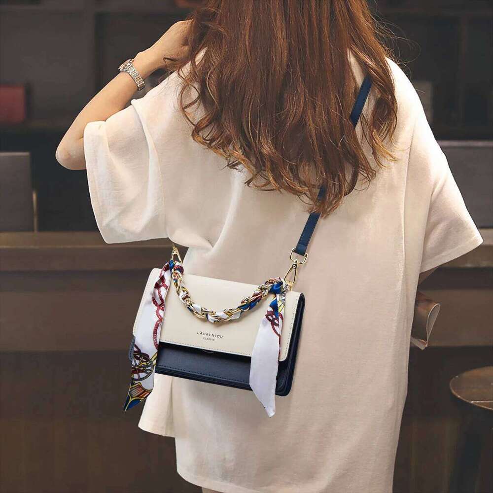 Designer bags LAORENTOU Split Leather Women Shoulder Bag Fashion Handbag 2025 Design Female Crossbody Purse