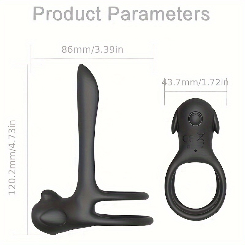 Unisex Vibrating Delayed Licking Dog Electric Locking Double Ring Sleeve Wireless Adult Male Products Toys