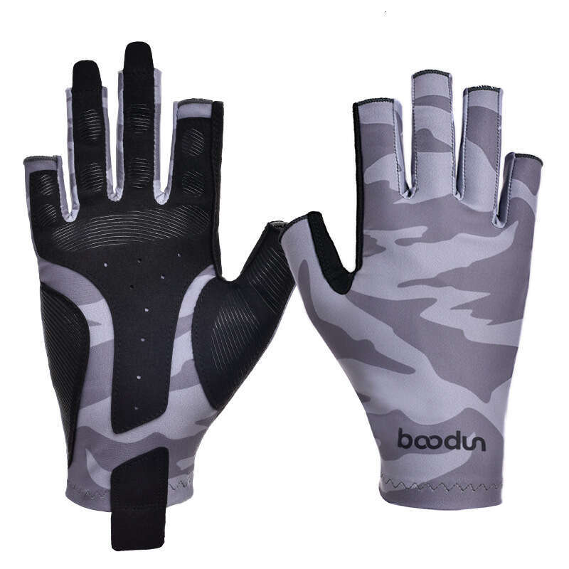 Spring and summer new outdoor sports Luya gloves non-slip breathable sunscreen skin fishing gloves