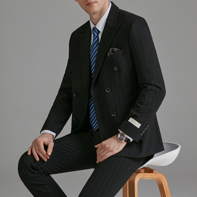 H764Men's suit groom wedding dress Korean style business casual professional