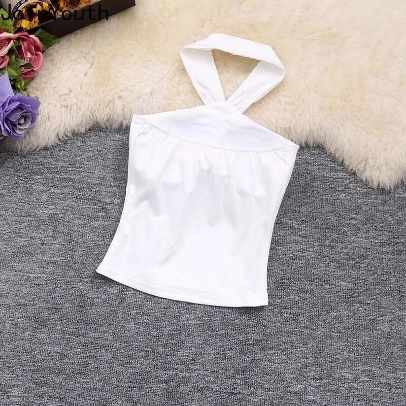 Sexy Vest Women Clothing Summer Crop Tops Sleeveless Tunic Camis Fashion Korean Temperament Tees Backless Tanks Ropa Mujer 2025