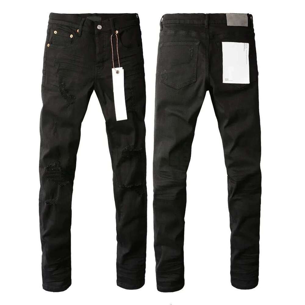 Jean Mens Purples jeans Trousers for mens Denim Designer Jeans Men Black Pants High-end Quality mens designer jean black pencil pants hole casual skin