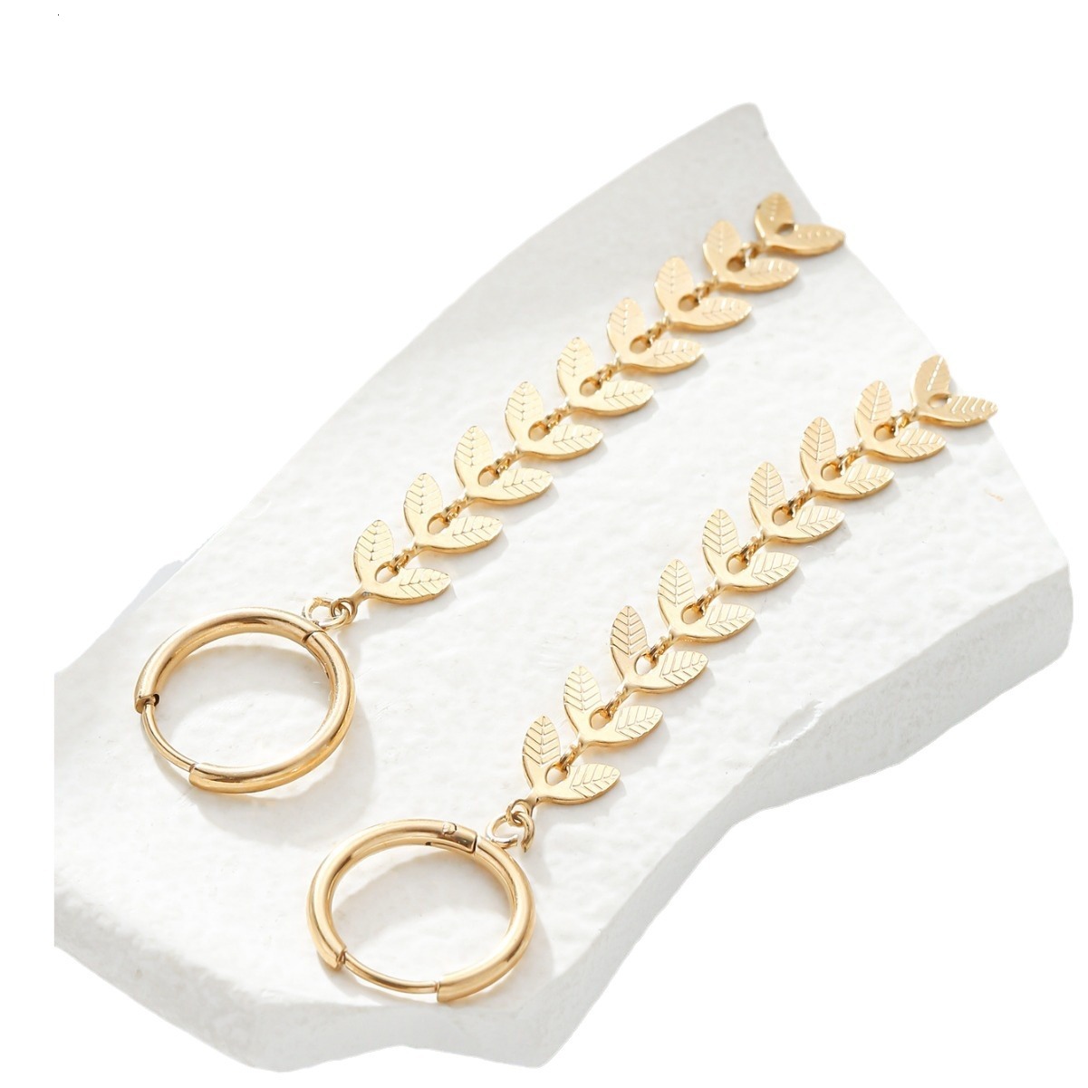 Korean And Japanese Style design Elegant Long Stud Earrings Light Tassel Ear Jewelry