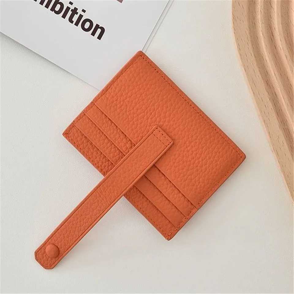 Ultra-Thin Card Bag Leather Holder Women Men Slim Wallet Small Coin Purse Bank ID Card Case Package Pouch Card Cover Z250621