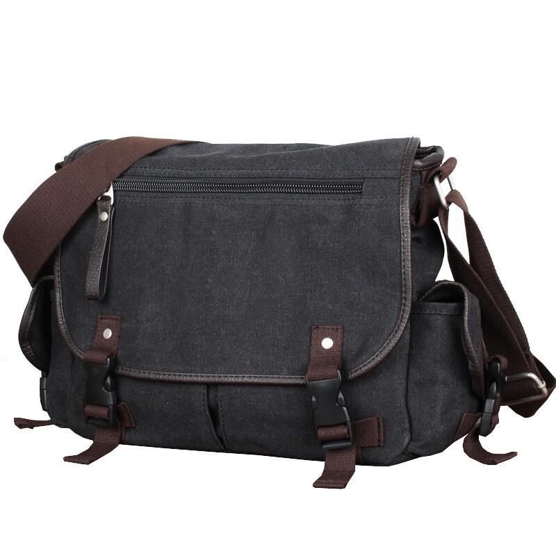 Free Shipping Designer Bag New Canvas Men's Messenger Crossbody Bag Men's Handheld Middle School Student Backpack Casual Single Shoulder Men