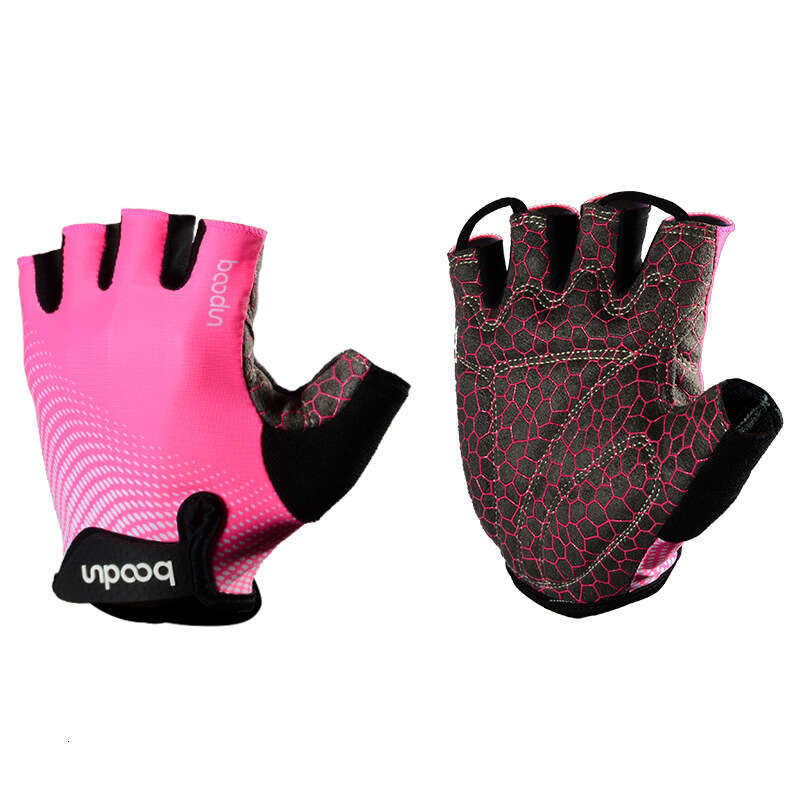 Outdoor fitness gloves horizontal bar anti-cocoon silicone printing anti-slip half finger fitness gloves