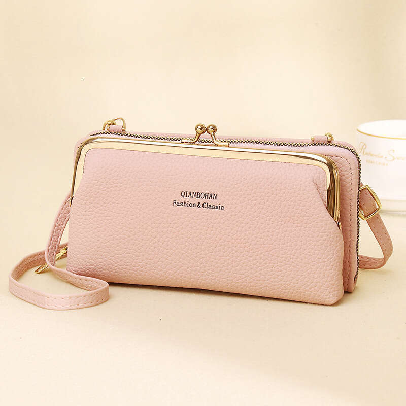 Guangzhou Shiling New Women's Crossbody Lychee Pattern Phone Bag Ladies Multifunctional Wallet