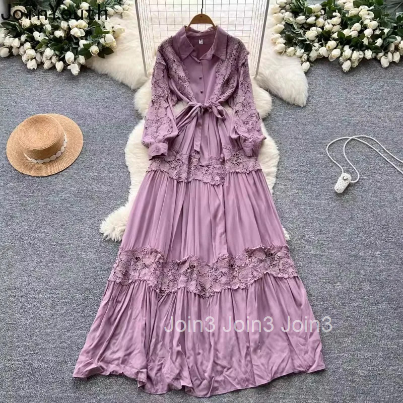 Elegant Dress Womens Clothing Heavy Lace Bandage Tunic Lantern Sleeve Robe Femme Vintage Summer Maxi Dresses Vestidos De Mujer