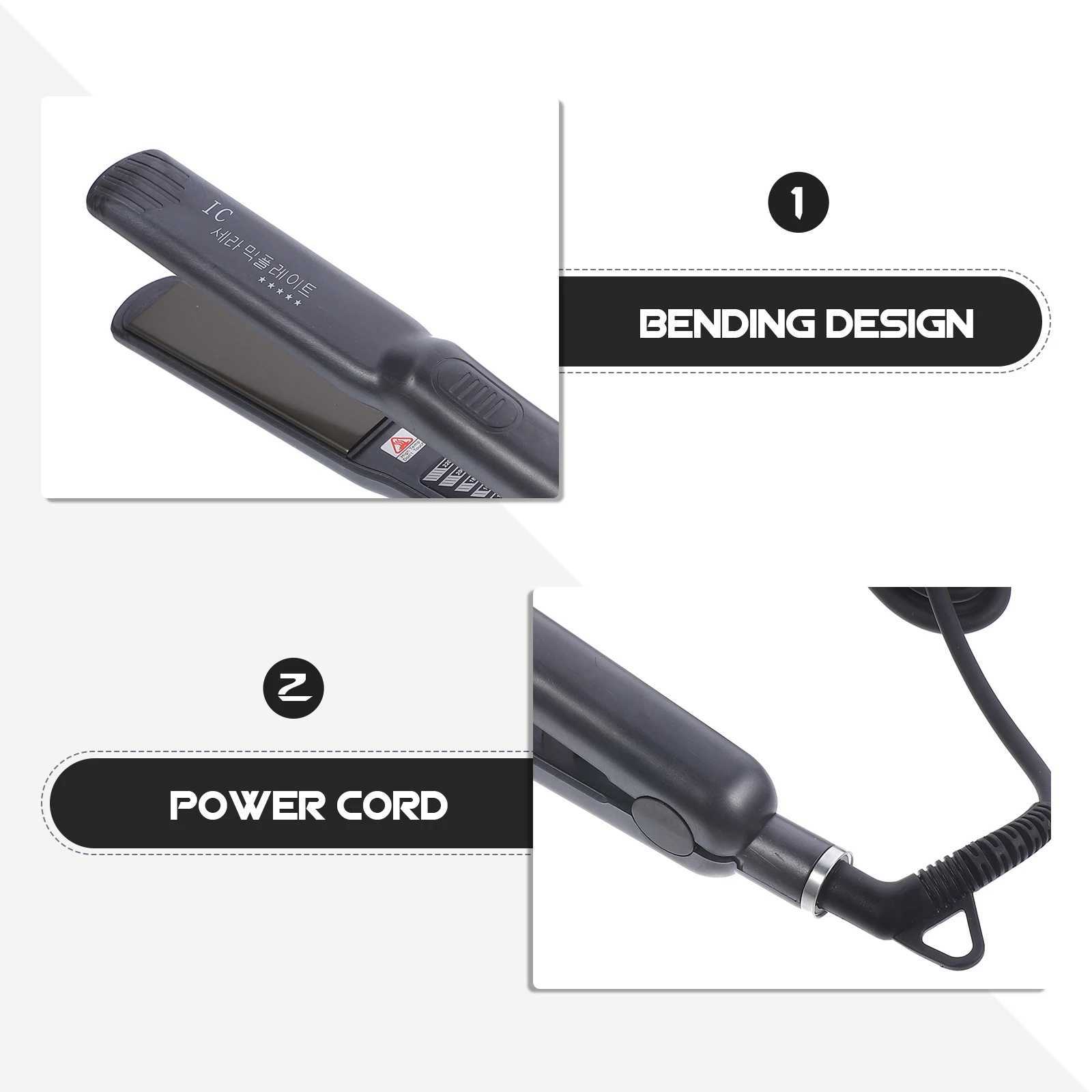 1pc Hair Straightener Professional Steam Iron Curler for Salon Household Dual Purpose Fast Heating Uniform TemperatureXJ250621