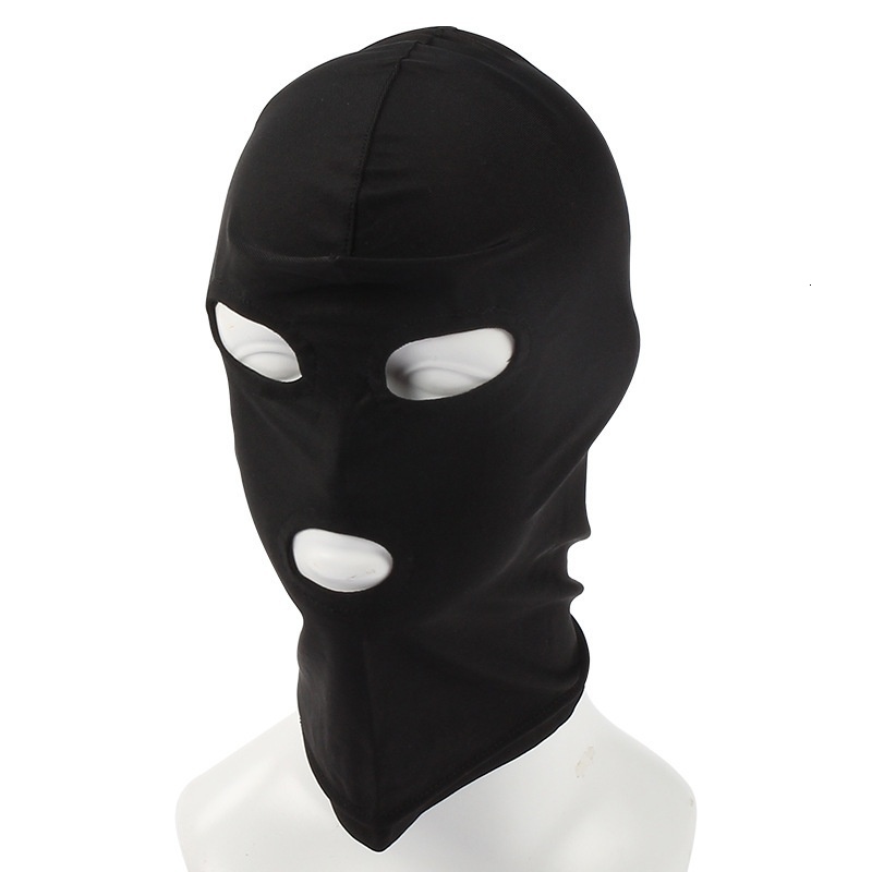 SM Adult Sex Elastic Cloth Full Face Mask with Open Mouth and Eyes Flirting Alternative Toys