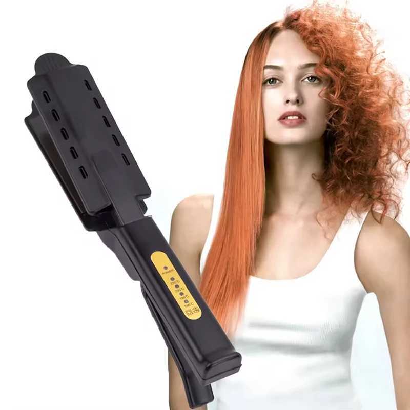 Ceramic Tourmaline Ionic Flat Iron Hair Straighten Four-gear Temperature Setting Steam Hair Straightener Hair CrimperXJ250621