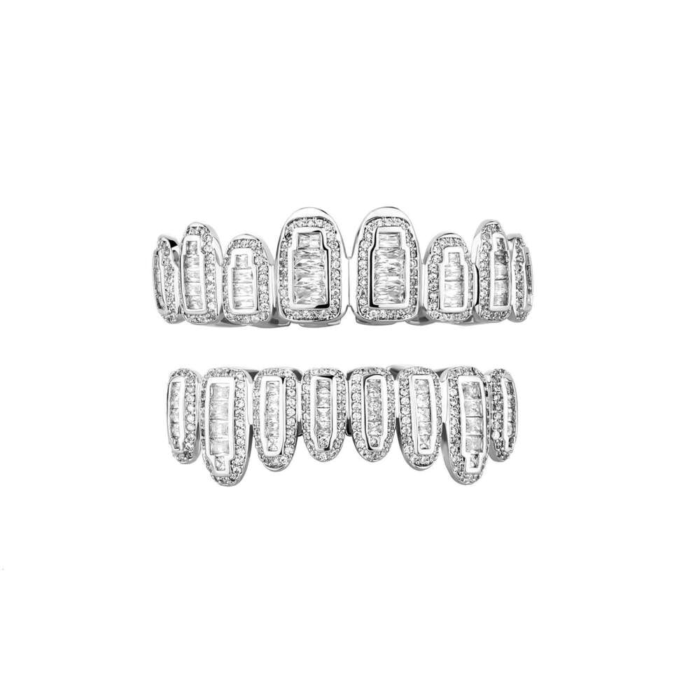 Jin Ao Hip-Hop Decorative Micro Paved Zircon Fang Set Braces Rap Trendy Fashion Accessories