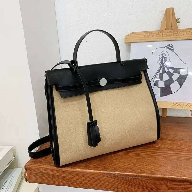 Women's Structured Satchel Premium Leather Handbag Vintage Inspired Shoulder Bag With Turn-Lock Closure