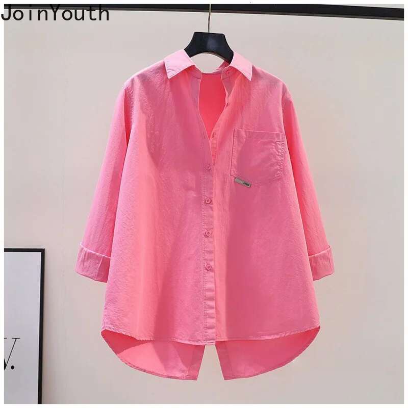 Korean Blouse Women Long Sleeve Loose Split Shirts Fashion Casual Irregular Blouses Oversized Tops 2025 Blusas Mujer De Moda