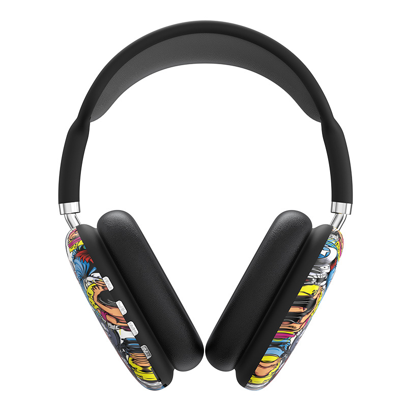 Guochao P9 graffiti creative headset cross-border wireless bluetooth private model headset