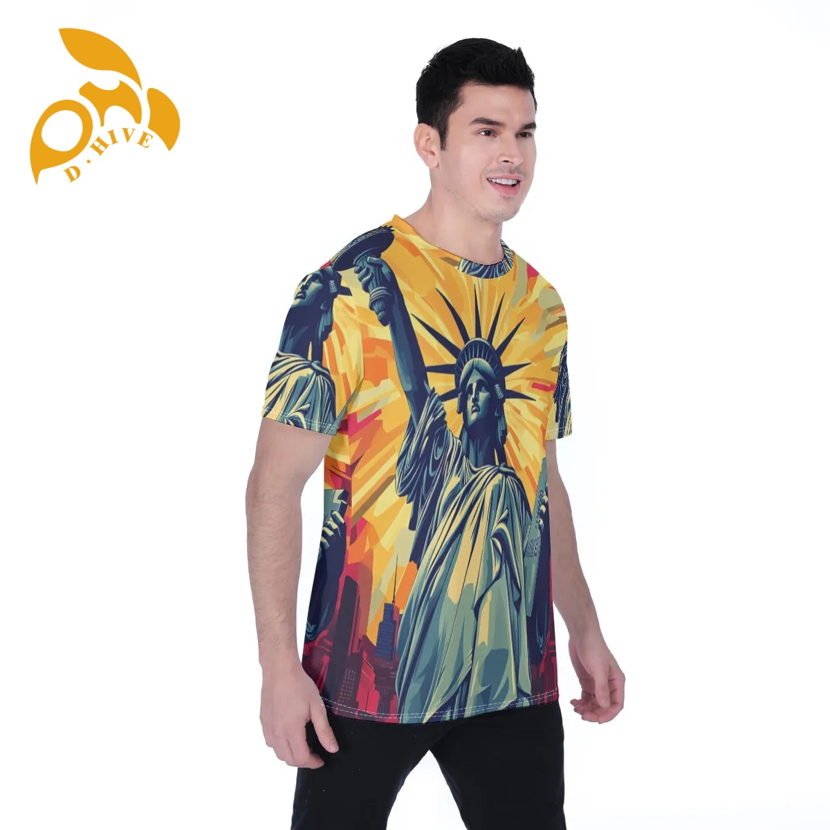 free shipping of customized fashionable All-Over Print Men's T-shirt | Birdseye with exquisite Round neck High-quality design Sports comfortable 