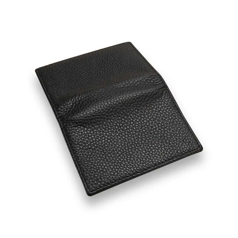 Genuine Leather Mens Business Card Holder High-grade Gift Litchi Grain Head Layer Cowhide Business Card Case Z250621