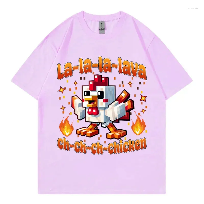 T Shirts Men's Lava Chicken Movie Funny Shirt Men Women Clothing Harajuku Cartoon Short Sleeve T-shirt Summer Fashion Casual Cotton T-shirts