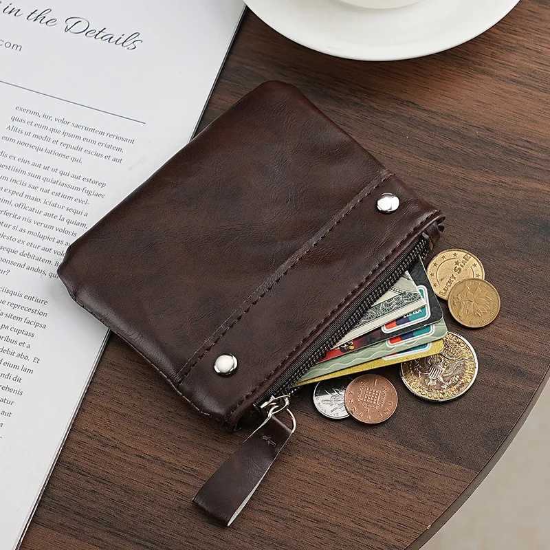UnisexNew European and American Womens FashionPU Short Wallet Mens Pocket Card Wallet Z250621