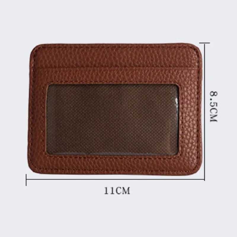 New Mens Wallet Male Thin Mini ID Holder Small Cardholder Purse For Women Men Business Card Wallet Z250621