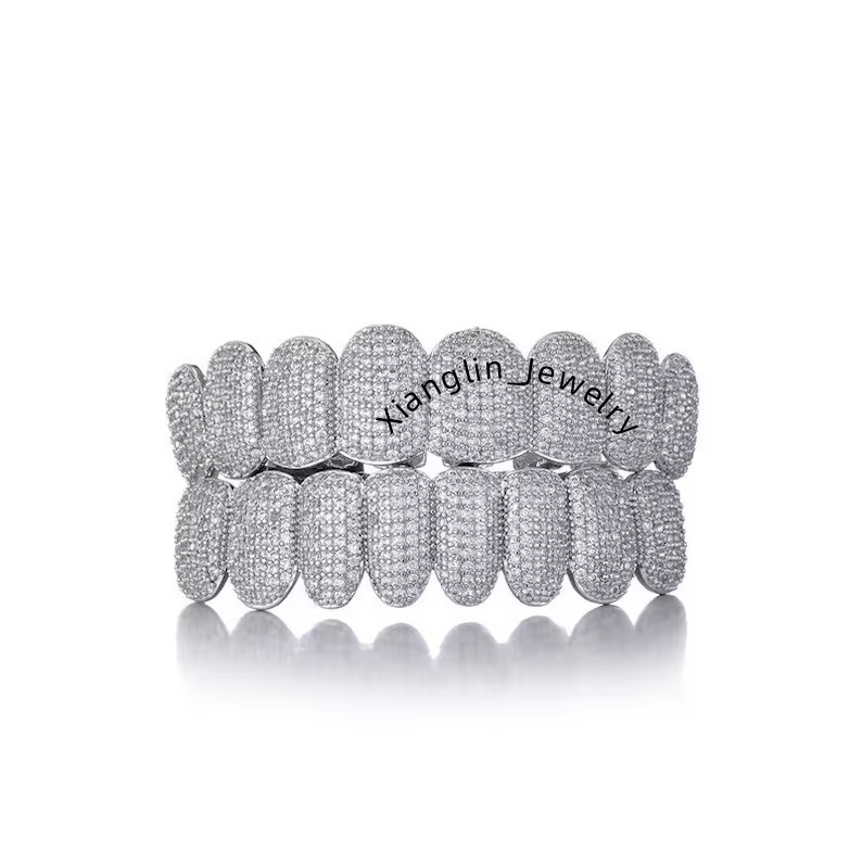 Excellent Moissanite Diamond Grills for Men Women Amazing Teeth Round Cut Moissanite Diamonds