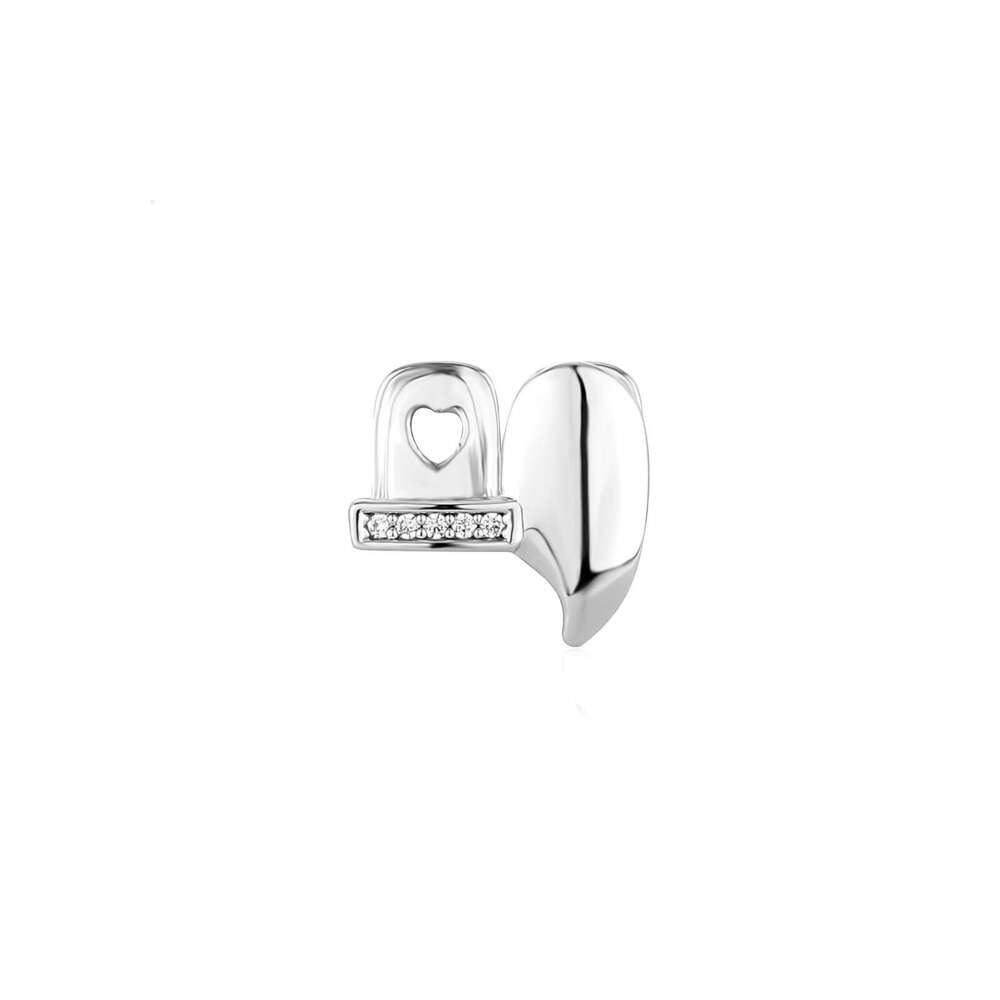 New Single Tooth Dia-Studded Brace Horizontal Bar Combination Personality Denture Men's Hip-Hop Accessory