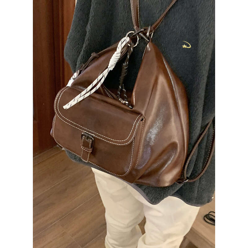 designer bag Milad Underarm Women's Backpack Winter 2024 New Simple Single Shoulder Large Capacity Tote Bag