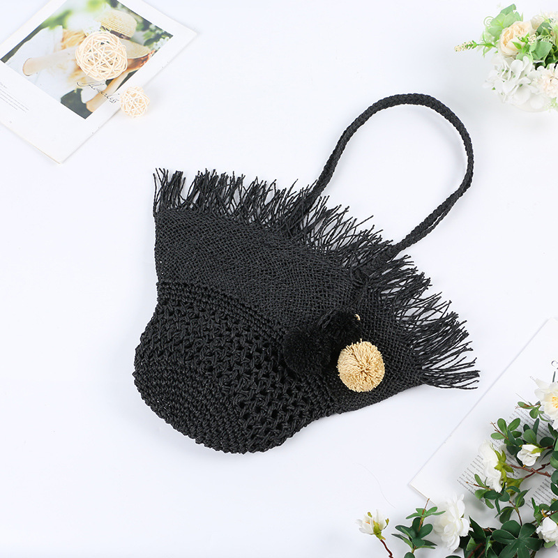 Free Shipping New Straw Beach Bag Handbag Summer Fairy Stylish Woven Bag Luxury Designer Korean Version Versatile Vacation Shoulder Crossbody Bag