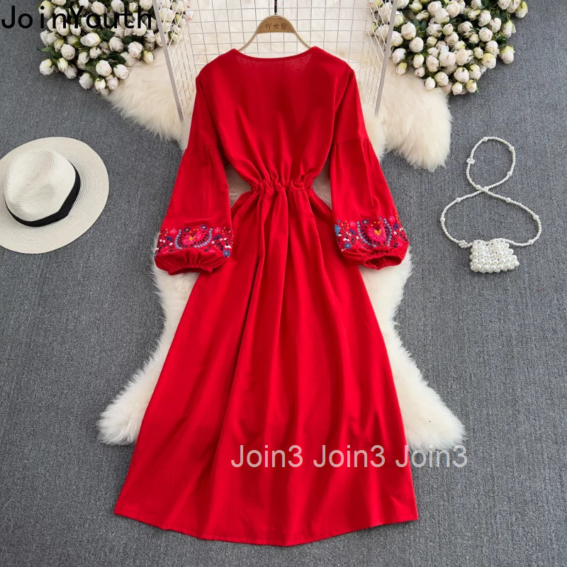 Bohemian Dress Women Embroidered Tassel Dresses