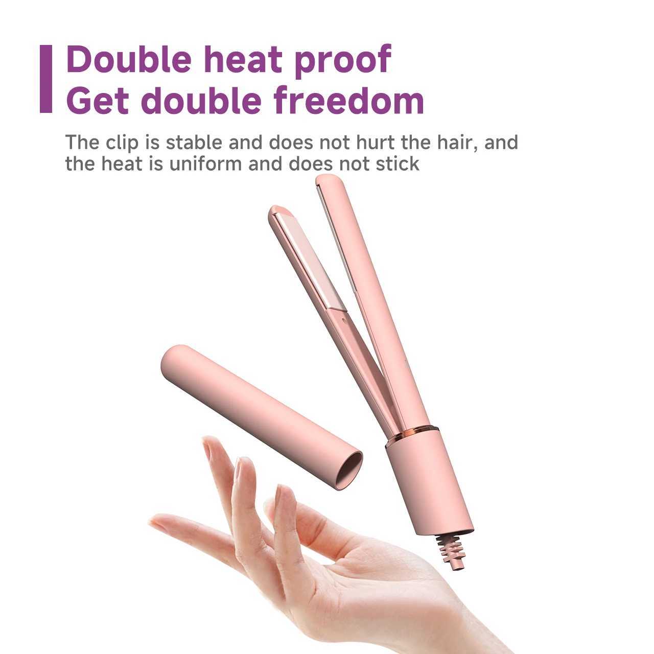 3 in 1 Hair Iron High Quality flat iron Straightening hot comb mini professional hair straightener Curling Iron Styling ToolsXJ250621