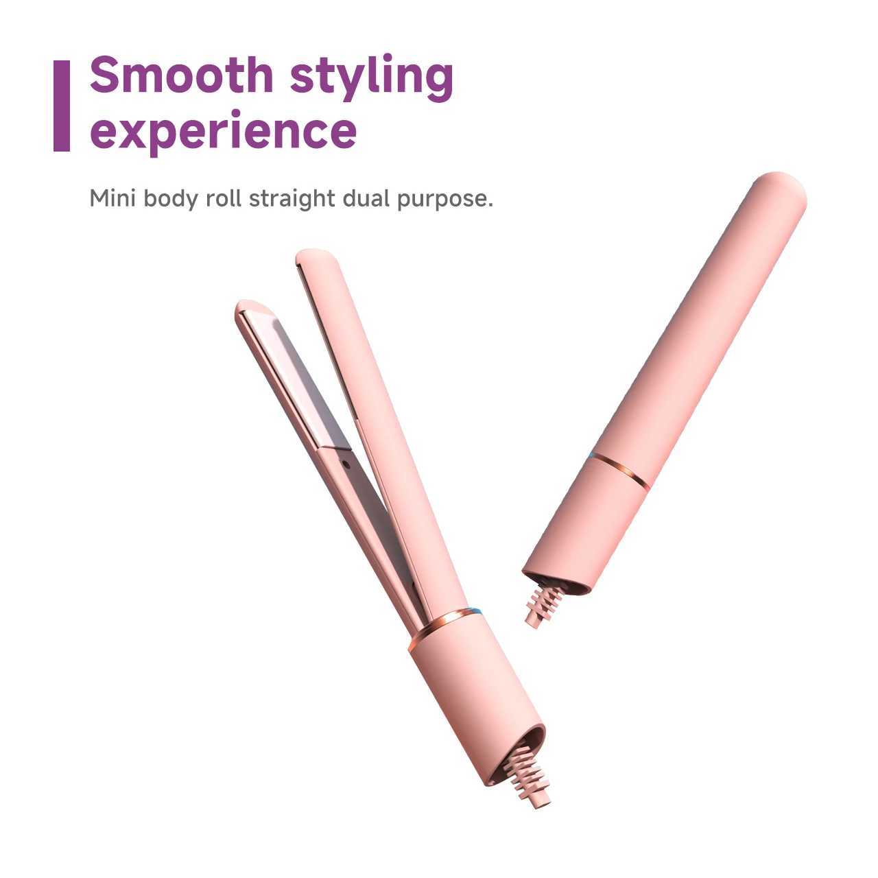 3 in 1 Hair Iron High Quality flat iron Straightening hot comb mini professional hair straightener Curling Iron Styling ToolsXJ250621