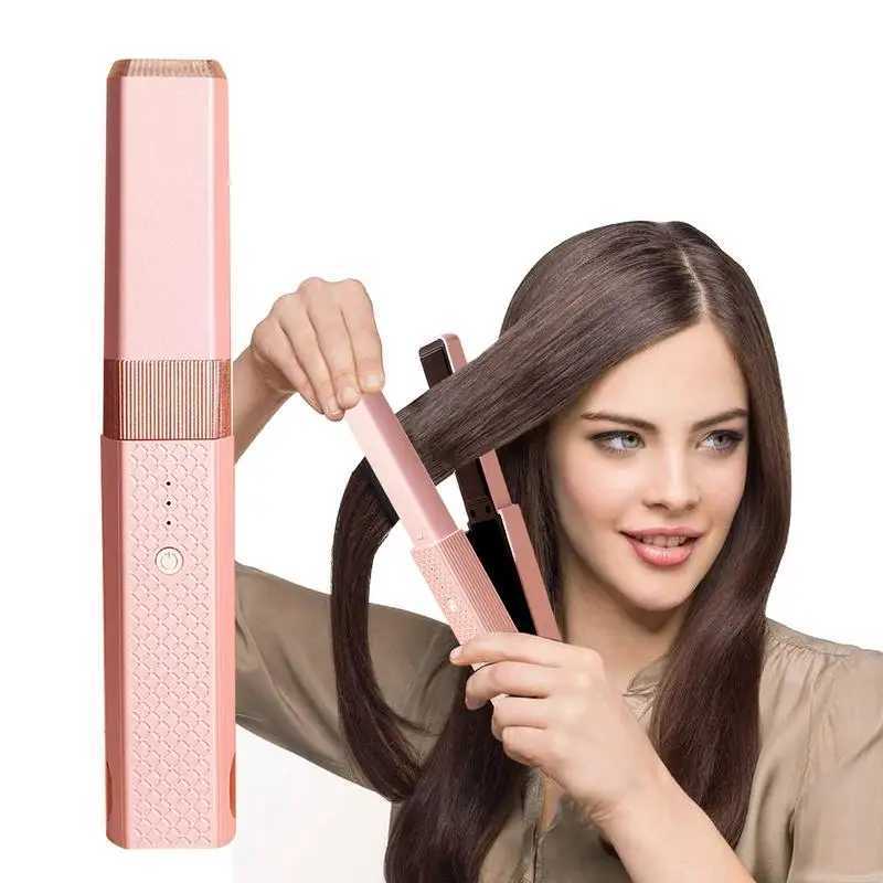 Mini Flat Iron Hair Straightener Cordless Mini Flat Iron Even Heating Multifunctional Hair Accessory Fast Heating Ceramics QuickXJ250621