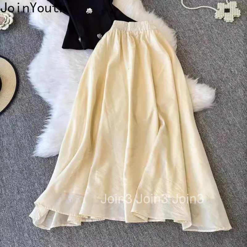 Summer Women Clothing Skirt Suit Two Piece Set 3D Floral Sleeveless Vest High Waist Loose Skirts Outfits Temperament Summer Sets