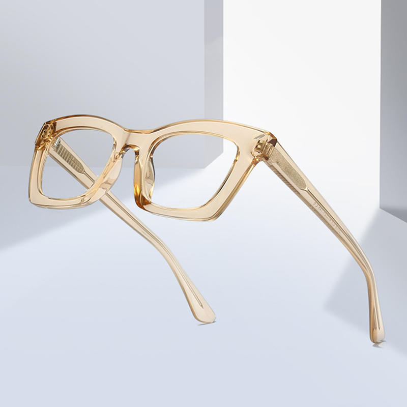 Oversized Square Glasses for Women Fashion Retro Clear Lens Blue Light Blocking Eyewear