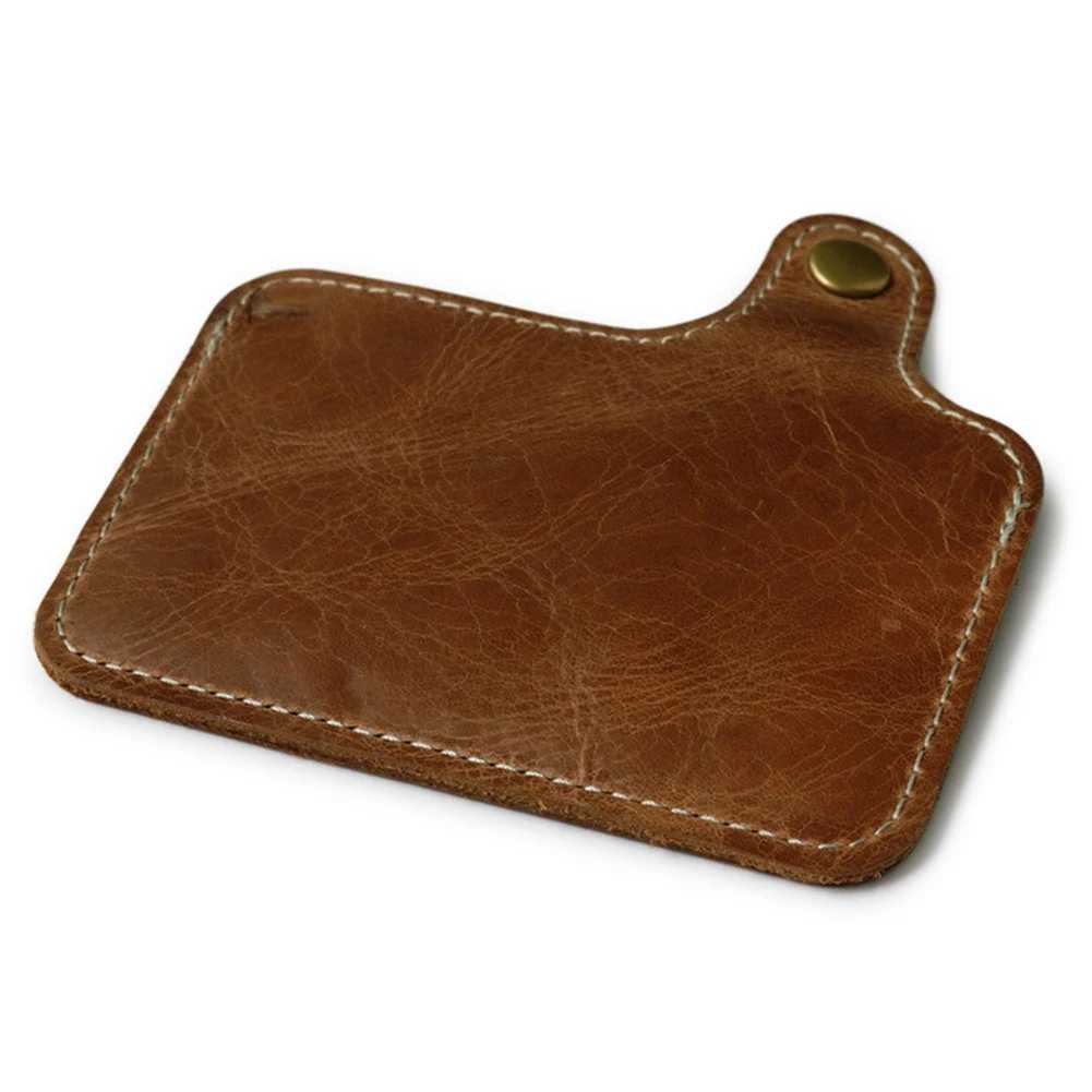 Wholesale Leather Card Wallet Men Business Bank Card Holder Thin Case Convenient Small Cards Pack CAsh Pocket Z250621