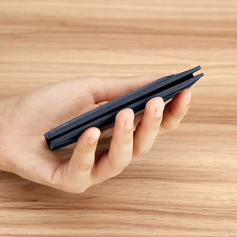 Leather mini card bag fashionable and ultra-thin mens card holder personalized small wallet Z250621