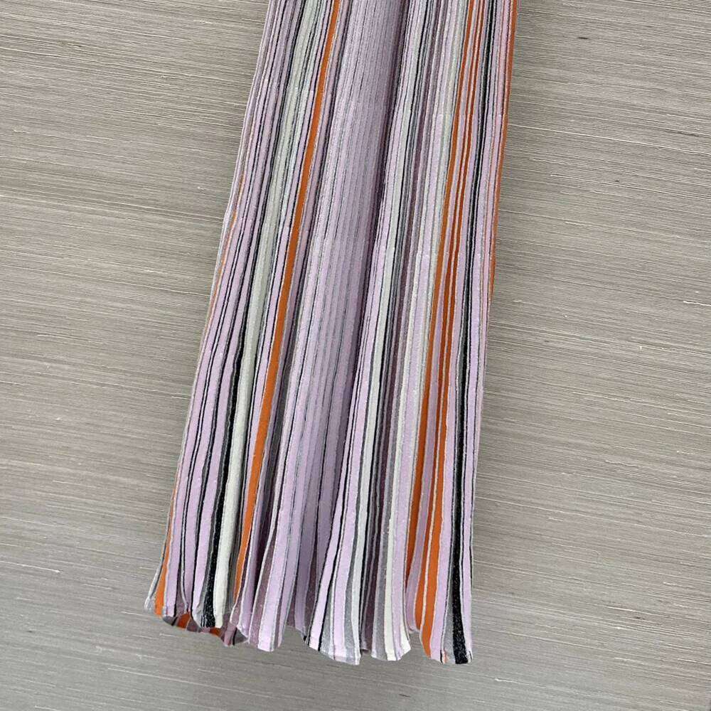 New Women Striped Slim Knitted Dresses Spaghetti Strap Stretch Sweater Dress