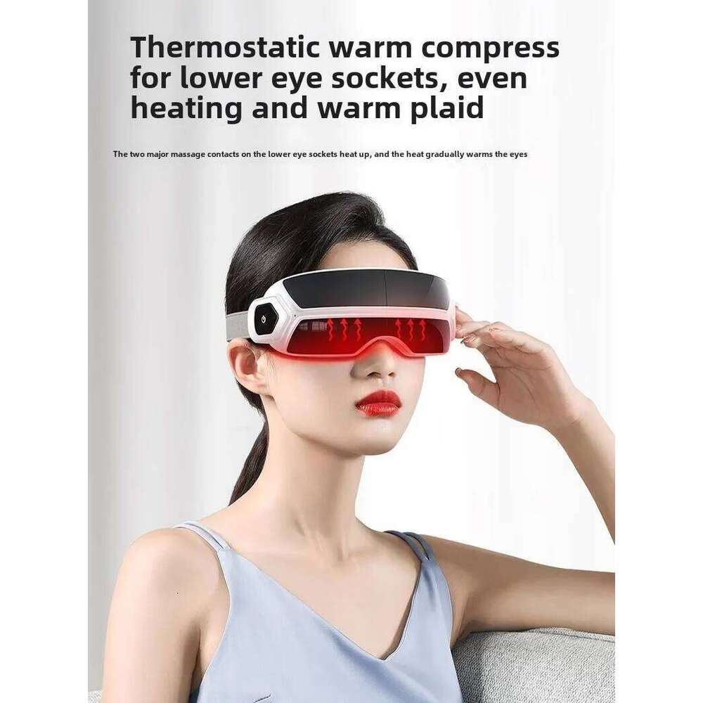 Designer Luxury Atomized Steam Massager Bone Conduction Bluetooth Music Airbag Pressure Vibrator Smart Eye Massage Instrument Foldable