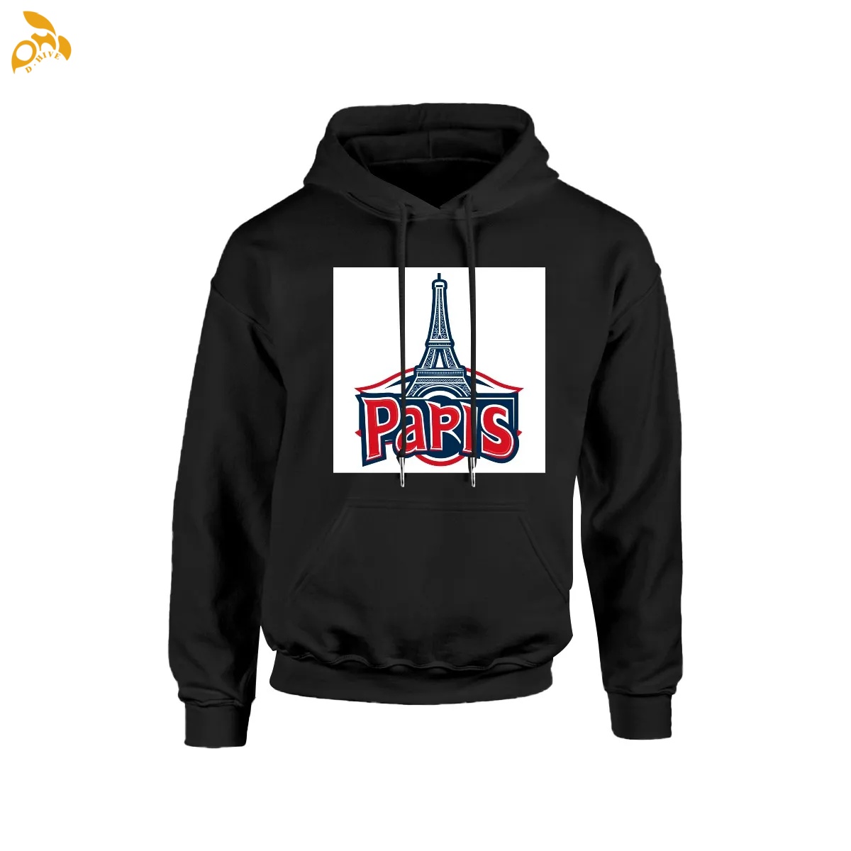 free shipping of customized super trendy Ladies' polyester cotton hooded pocket sweatshirt is suitable for 260GSM with exquisite patterns from US